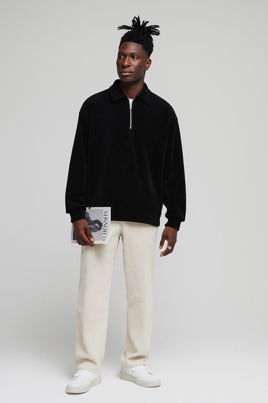 Quarter-Zip Casual Sweatshirt